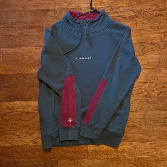 Converse Sweaters - Converse dark green and maroon